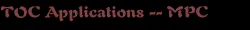 TOC Applications